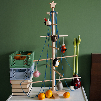 Деревянная новогодняя самосборная елка Friend Function с ароматом хвои