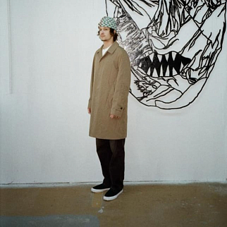 Шапка-бини Jacob Cro Twins Brown Mint melange