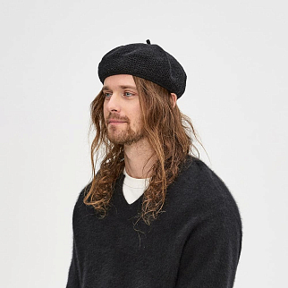 Берет CHECK YA HEAD черный T2160/1