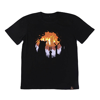 Футболка Barking Store BURN BURN BURN мужская черная