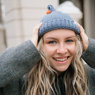 Шапка Friend Function Будь как голубь стальной