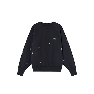 Свитшот Thinking Mu Solsol Bonnie Navy