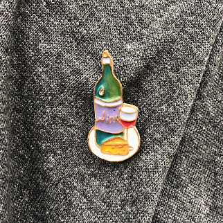 Брошь Partala Вино