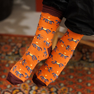 Носки Friend Function Оранжевые коняшки 40-46