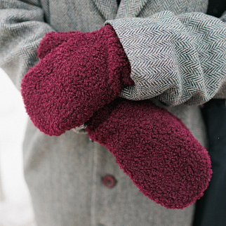 Варежки Friend Function медвежьи винные