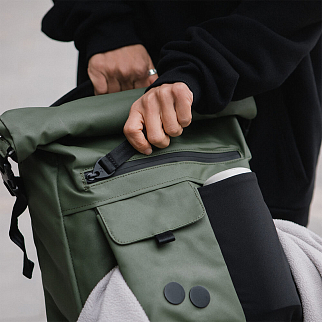 Рюкзак Pinqponq Carrik Coated Olive