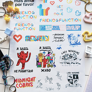 Стикер-сет Friend Function А4 (набор наклеек)