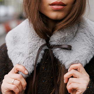 Меховой воротничок Friend Function кролик