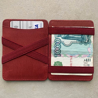 Волшебный кошелек Garzini Magic Wallets красный