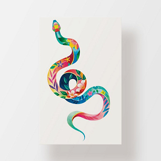 Временная татуировка Snake