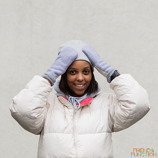 Варежки Friend Function Лавандовые