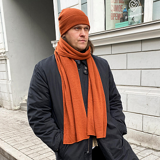 Шапка шерстяная Friend Function Терракот