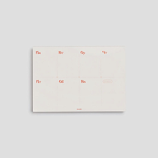 Настольный планировщик Falafel Books A4 Heart Buttons