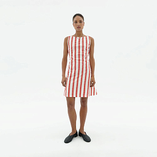 Платье Thinking Mu Red Maxi Stripes Cecile