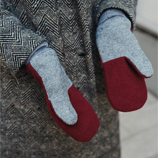 Варежки Friend Function Гранатовые XXL