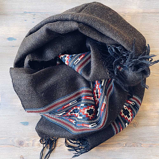 Большой шерстяной шарф Yak Folk