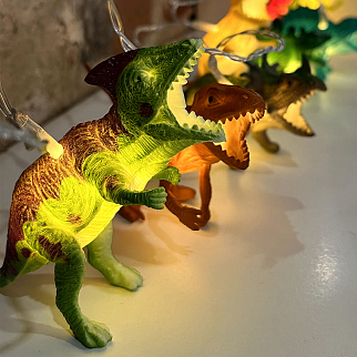 Гирлянда Friend Function с динозаврами