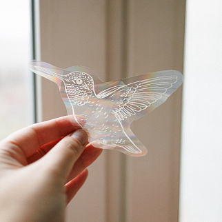 Стикер на окно - ловец радуги Friend Function (разные дизайны)