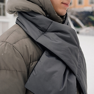 Дутый шарф Friend Function серый