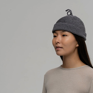 Шапка CHECK YA HEAD серая 25225/12