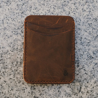 Волшебный кошелек FRIEND FUNCTION темно-коричневый