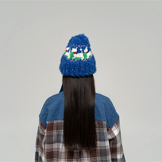 Шапка CHECK YA HEAD синяя 2461/51