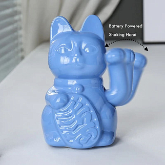 Манэки-нэко - Lucky Cat голубой