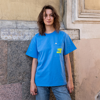 Футболка МЕЧ TS Pocket Nature Blue