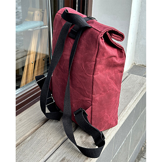 Рюкзак роллтоп из канваса Friend Function Mini винный