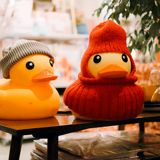 Утка классическая резиновая очень большая (30 см)