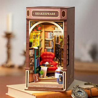 Интерьерный конструктор Robotime Bookstore