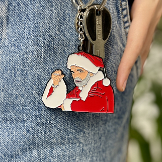 Брелок металлический FRIEND FUNCTION Плохой Санта