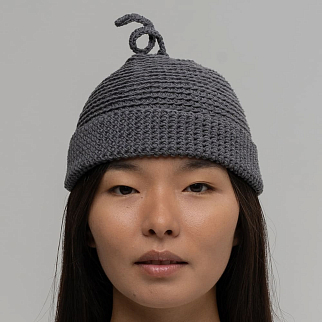 Шапка CHECK YA HEAD серая 25225/12