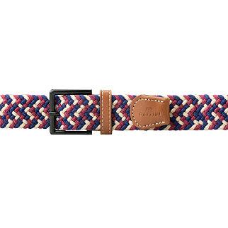 Ремень Garzini Braided Belts Beige Red Blue