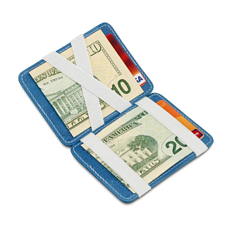 Волшебный кошелек Garzini Magic Wallets лазурно-белый