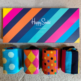 Носки Happy Socks подарочный набор Color Stripes размер 40-46