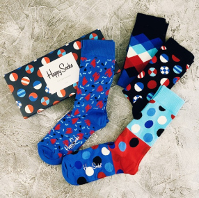 Носки Happy Socks подарочный набор Navy размер 36-40