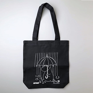 Шоппер Муми-тролли Фрекен Снорк с зонтом темный