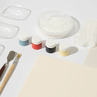 DIY Набор для создания текстурной картины Рельефика (яркая палитра)